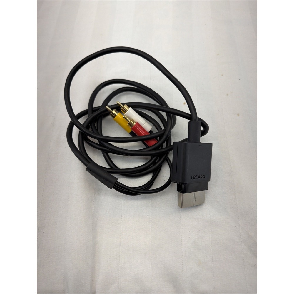 Genuine Official OEM Microsoft XBOX 360 Composite AV Cable X821376-001